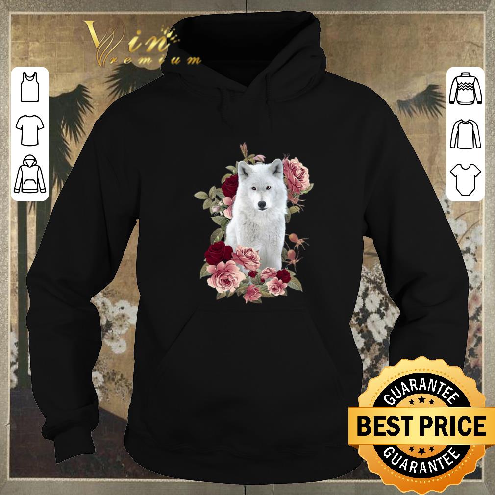 Hot White Wolf With Roses Wolves shirt sweater Hot White Wolf With Roses Wolves shirt sweater 4 - Hot White Wolf With Roses Wolves shirt sweater