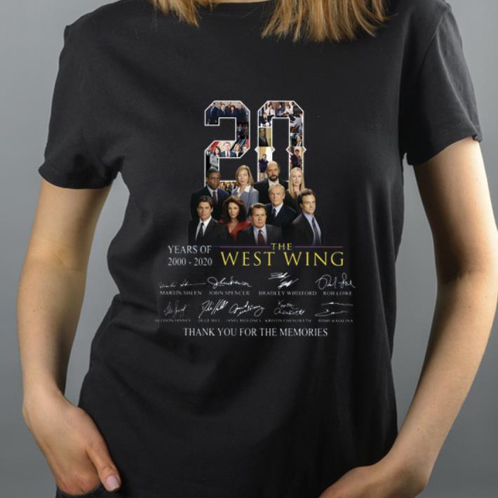 Nice 20 Years Of 2000 2020 The West Wing Thank You For The Memories shirt 4 - Nice 20 Years Of 2000 2020 The West Wing Thank You For The Memories shirt