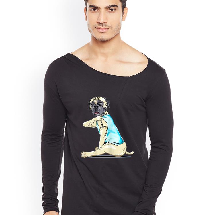 Nice Bullmastiff Tattoo I Love Mom shirt 4 - Nice Bullmastiff Tattoo I Love Mom shirt