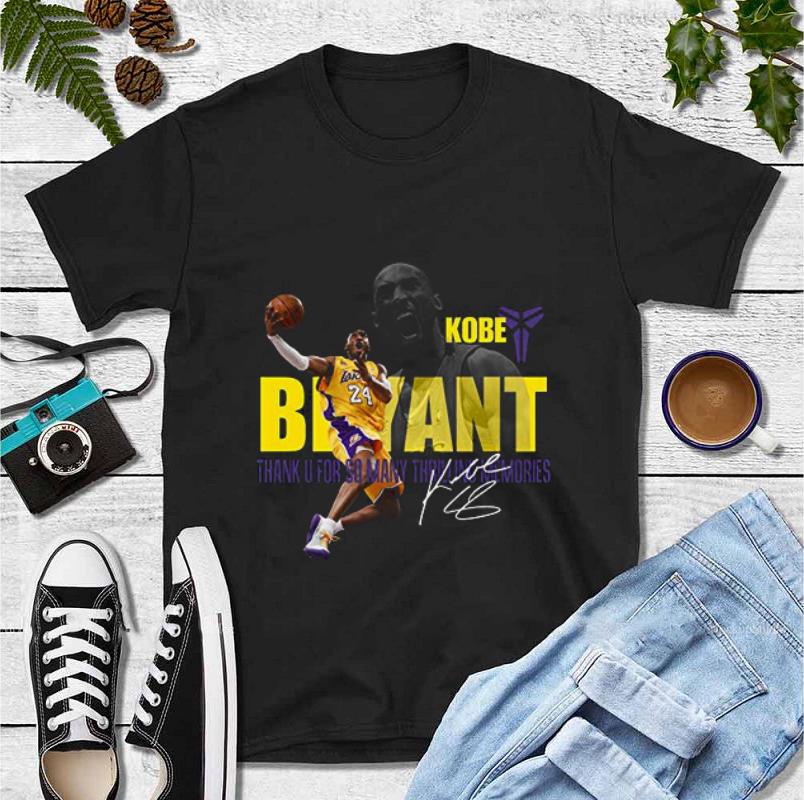 Nice Kobe Bryant Los Angeles Lakers Thank You For So Many Memories Signature shirt 4 - Nice Kobe Bryant Los Angeles Lakers Thank You For So Many Memories Signature shirt