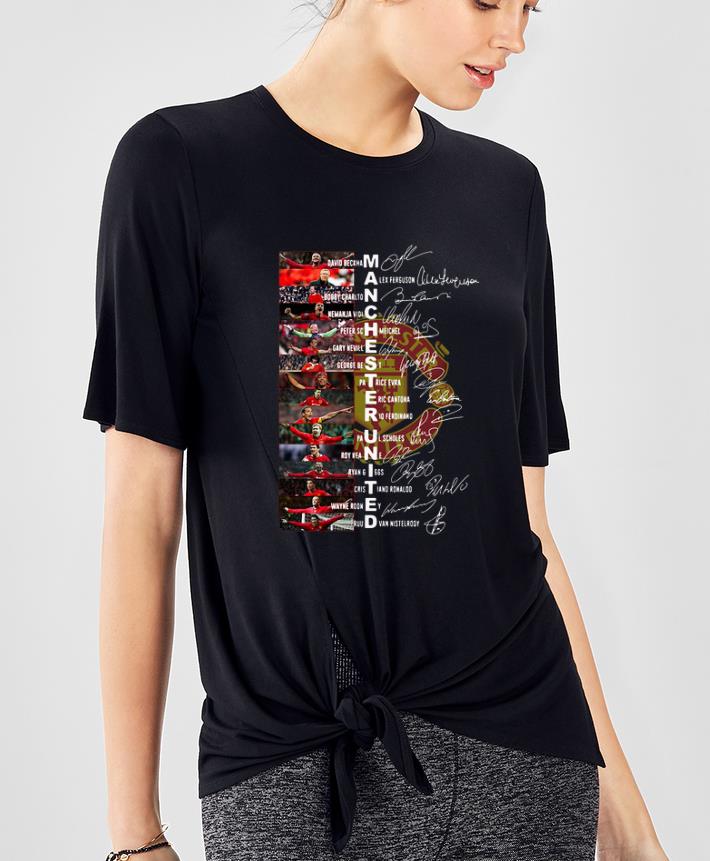 Nice Manchester United David Beckham Alex Ferguson Bobby Charlton Signatures shirt 4 - Nice Manchester United David Beckham Alex Ferguson Bobby Charlton Signatures shirt