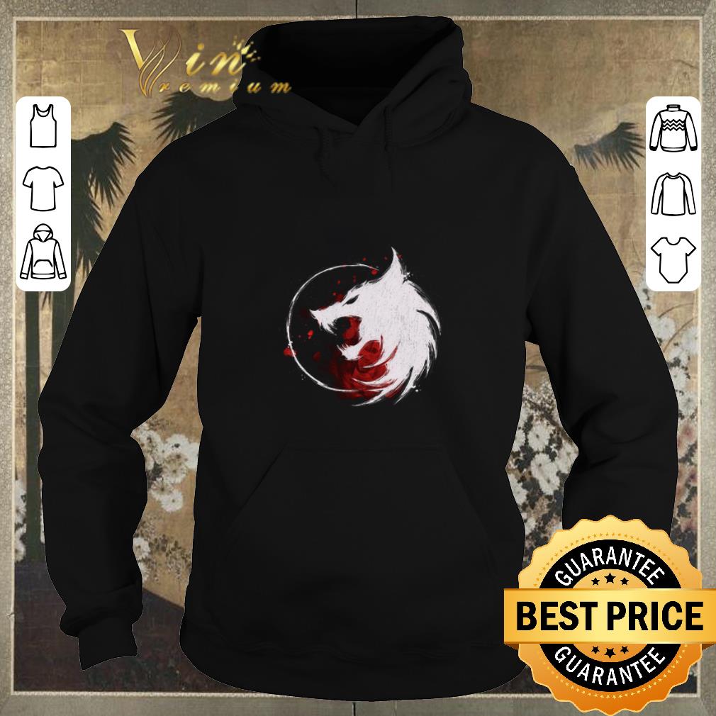 Nice White Wolf The Witcher Logo shirt sweater 4 - Nice White Wolf The Witcher Logo shirt sweater