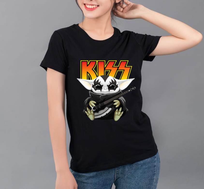 Official Baby Yoda Hug Kiss Guitar shirt 4 1 - Official Baby Yoda Hug Kiss Guitar shirt