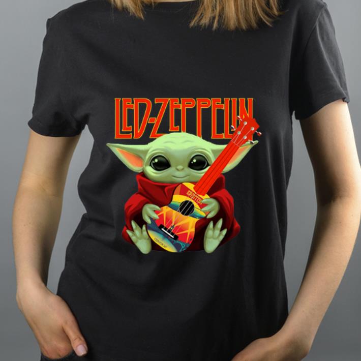 Official Baby Yoda Hug Led zeppelin Guitar shirt 4 - Official Baby Yoda Hug Led-zeppelin Guitar shirt