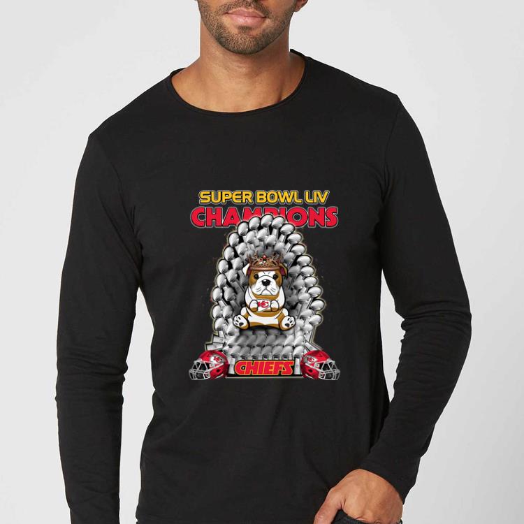 Official Bulldog Iron Throne Super Bowl LIV Champions Chiefs shirt 4 1 - Official Bulldog Iron Throne Super Bowl LIV Champions Chiefs shirt