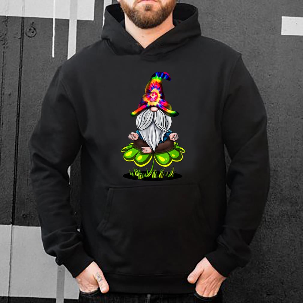 Official Hippie Tie Dye Gnomes Yoga St Patrick s Day Shamrock Namaste shirt 4 - Official Hippie Tie Dye Gnomes Yoga St Patrick's Day Shamrock Namaste shirt