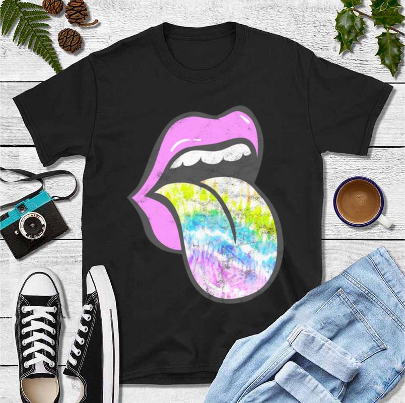 Official Lavender Rose Lips Tie Dye Tongue Out shirt 4 - Official Lavender Rose Lips Tie Dye Tongue Out shirt