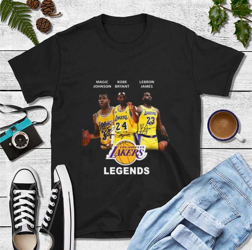 Official Magic Johnson Kobe Bryant Lebron James Los Angeles Lakers legends shirt 4 - Official Magic Johnson Kobe Bryant Lebron James Los Angeles Lakers legends shirt