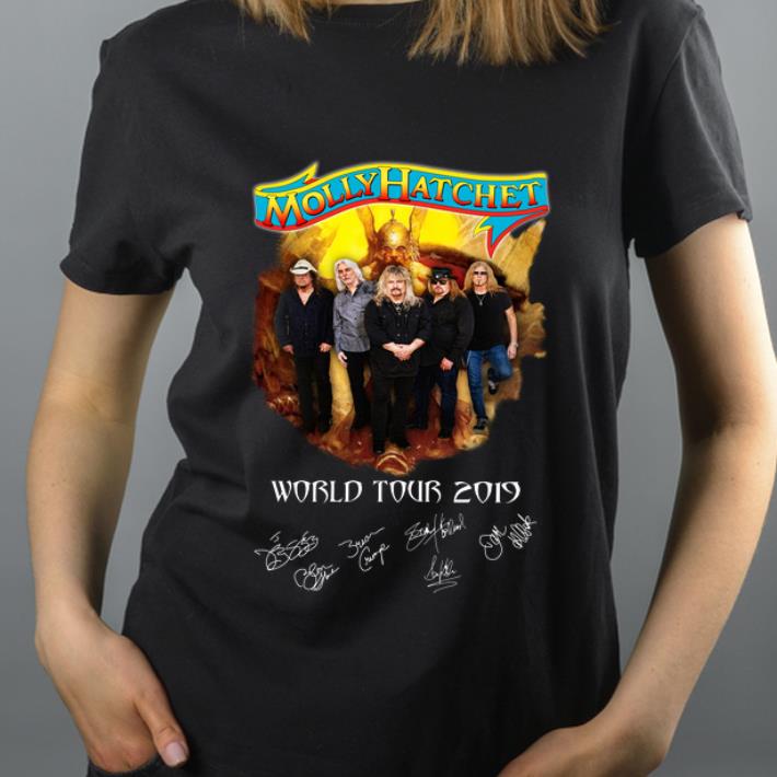 Official Molly Hatchet world tour 2019 signatures shirt 4 - Official Molly Hatchet world tour 2019 signatures shirt