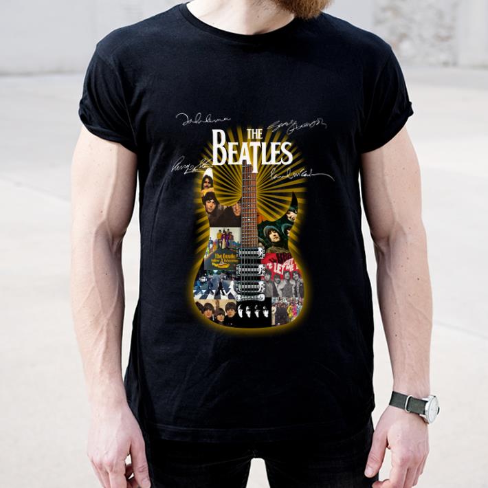 Official Signatures The Beatles Guitarist shirt 4 - Official Signatures The Beatles Guitarist shirt