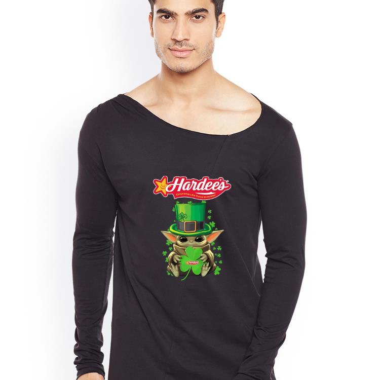 Official Star Wars Baby Yoda Hardee s Shamrock St Patrick s Day shirt 4 - Official Star Wars Baby Yoda Hardee’s Shamrock St.Patrick’s Day shirt