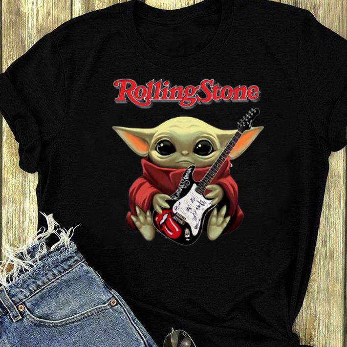 Official Star Wars Baby Yoda Hug Guitar Rolling Stone shirt 4 - Official Star Wars Baby Yoda Hug Guitar Rolling Stone shirt