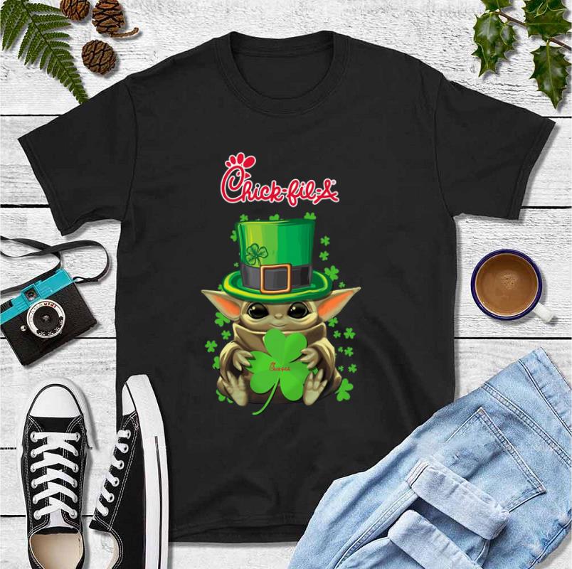 Original Baby Yoda Chick Fil A Shamrock St Patrick s Day shirt 4 - Original Baby Yoda Chick-Fil-A Shamrock St.Patrick’s Day shirt