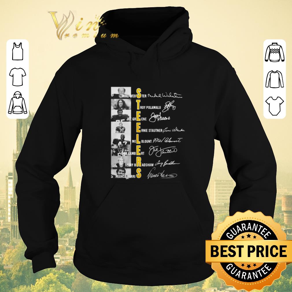Original Pittsburgh Steelers Mike Webster Troy Polamalu Joe Greene signed shirt sweater 4 - Original Pittsburgh Steelers Mike Webster Troy Polamalu Joe Greene signed shirt sweater
