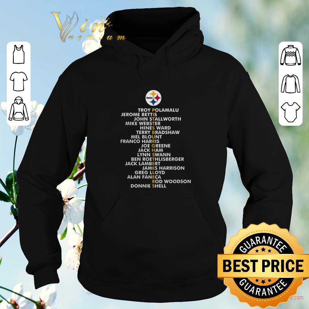 Original Pittsburgh Steelers Troy Polamalu Jerome Bettis John Stallworth shirt sweater 4 - Original Pittsburgh Steelers Troy Polamalu Jerome Bettis John Stallworth shirt sweater