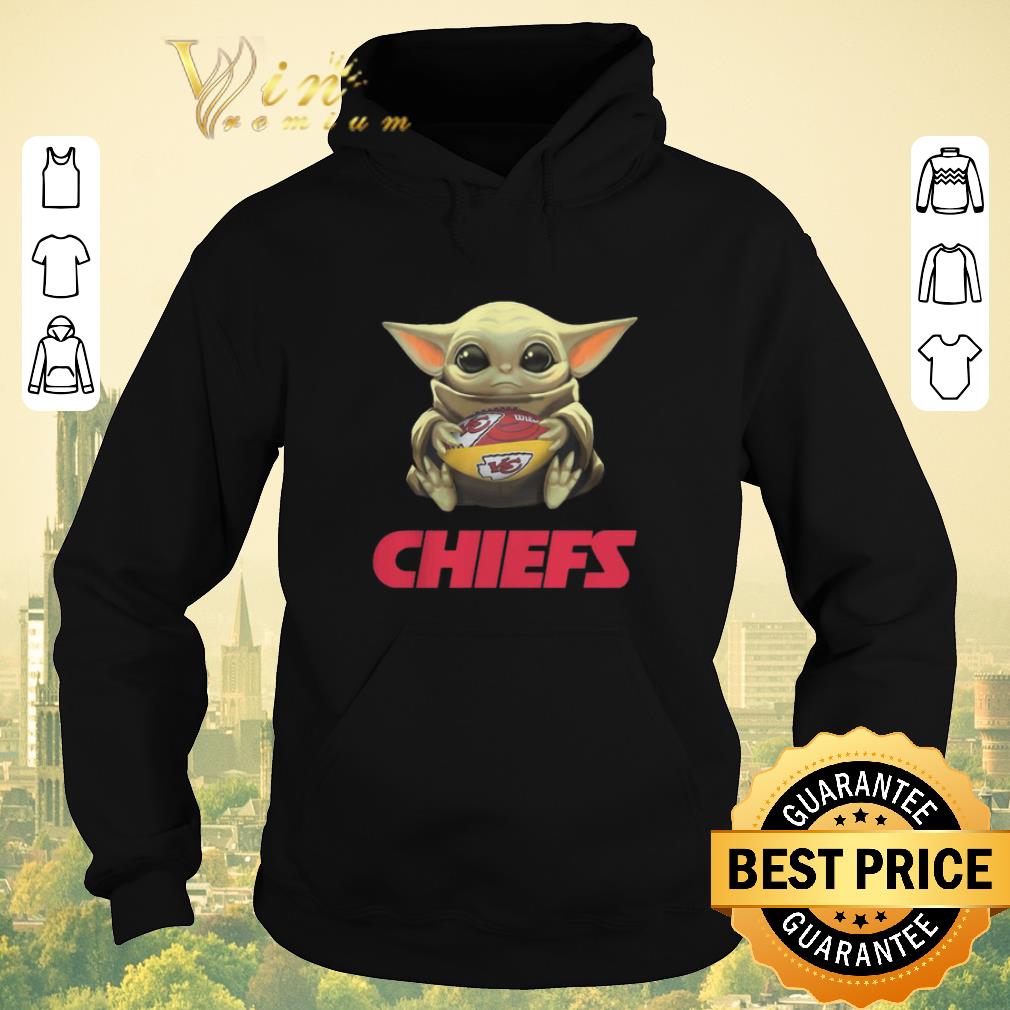 Premium Baby Yoda hug Kansas City Chiefs Logo ball Star Wars shirt sweater 4 - Premium Baby Yoda hug Kansas City Chiefs Logo ball Star Wars shirt sweater