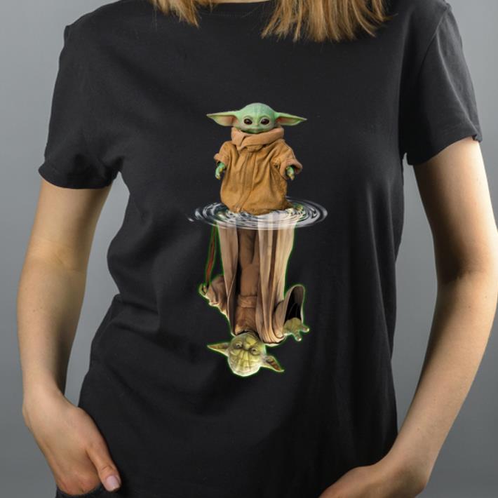 Premium Baby Yoda water mirror reflection Master Yoda shirt 4 - Premium Baby Yoda water mirror reflection Master Yoda shirt