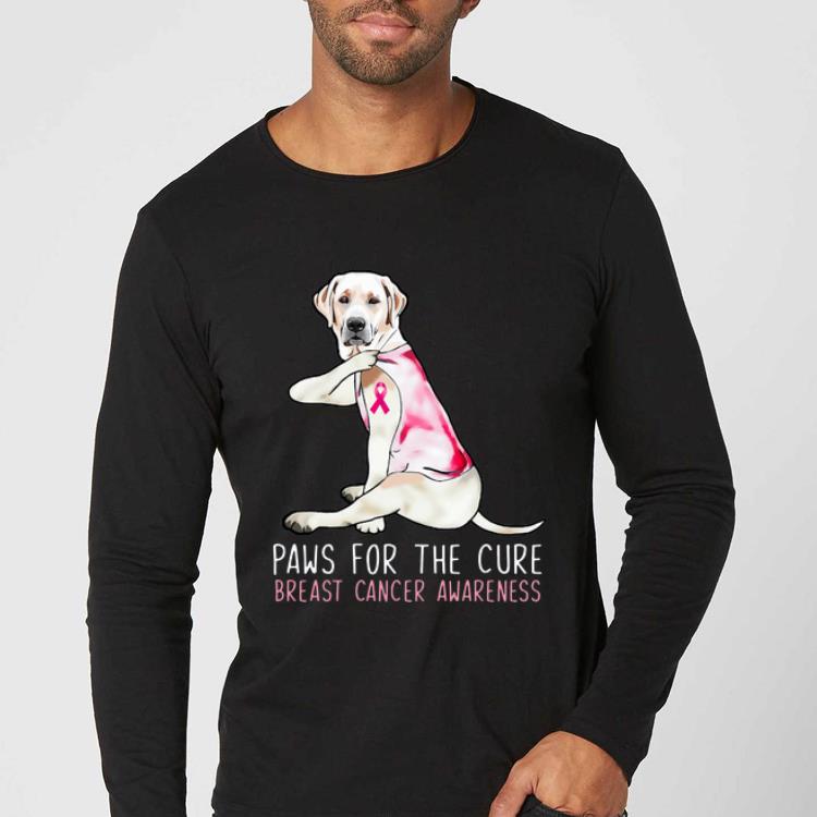 Premium Labrador Paws For The Cure Breast Cancer Awareness Pink Ribbon shirt 4 - Premium Labrador Paws For The Cure Breast Cancer Awareness Pink Ribbon shirt