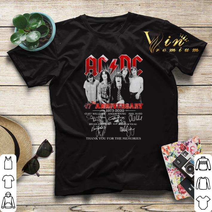 AC DC 47th Anniversary 1973 2020 thank you for the memories shirt sweater 4 - AC DC 47th Anniversary 1973 2020 thank you for the memories shirt sweater
