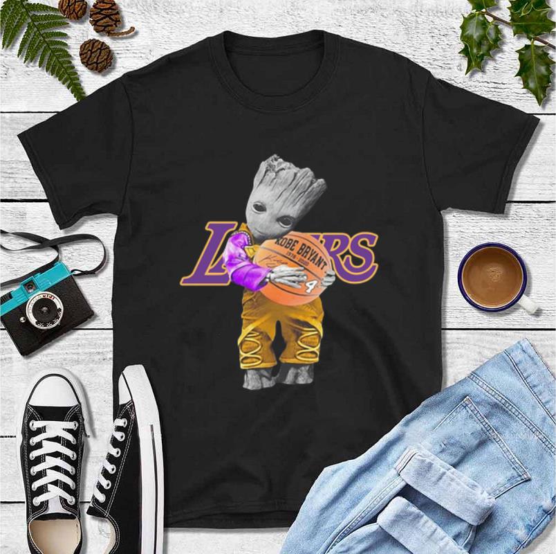 Awesome Baby Groot Hug Basketball Kobe Bryant Signature shirt 4 - Awesome Baby Groot Hug Basketball Kobe Bryant Signature shirt