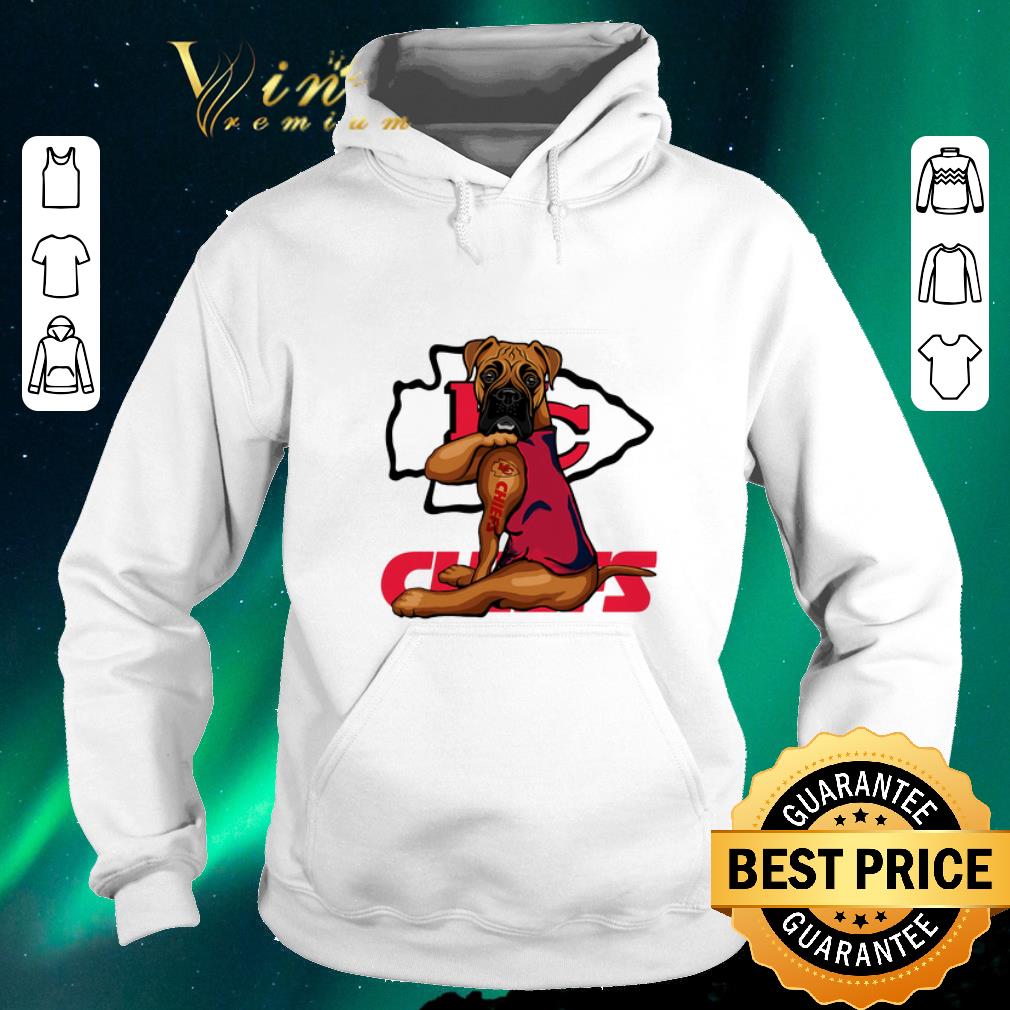 Awesome Boxer Tattoo Kansas City Chiefs logo shirt sweater 4 - Awesome Boxer Tattoo Kansas City Chiefs logo shirt sweater