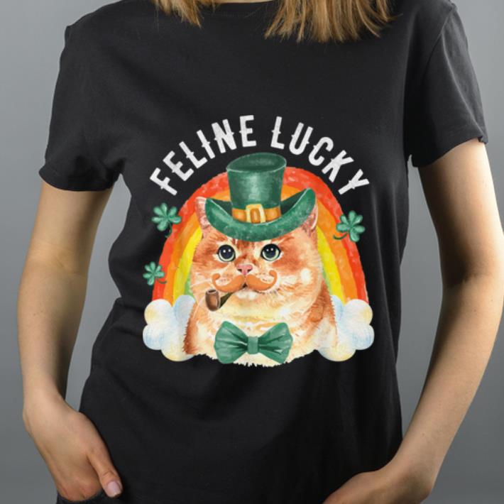 Awesome Feline Lucky St Patricks Day Funny Leprechaun Cat Rainbow shirt 4 - Awesome Feline Lucky St Patricks Day Funny Leprechaun Cat Rainbow shirt