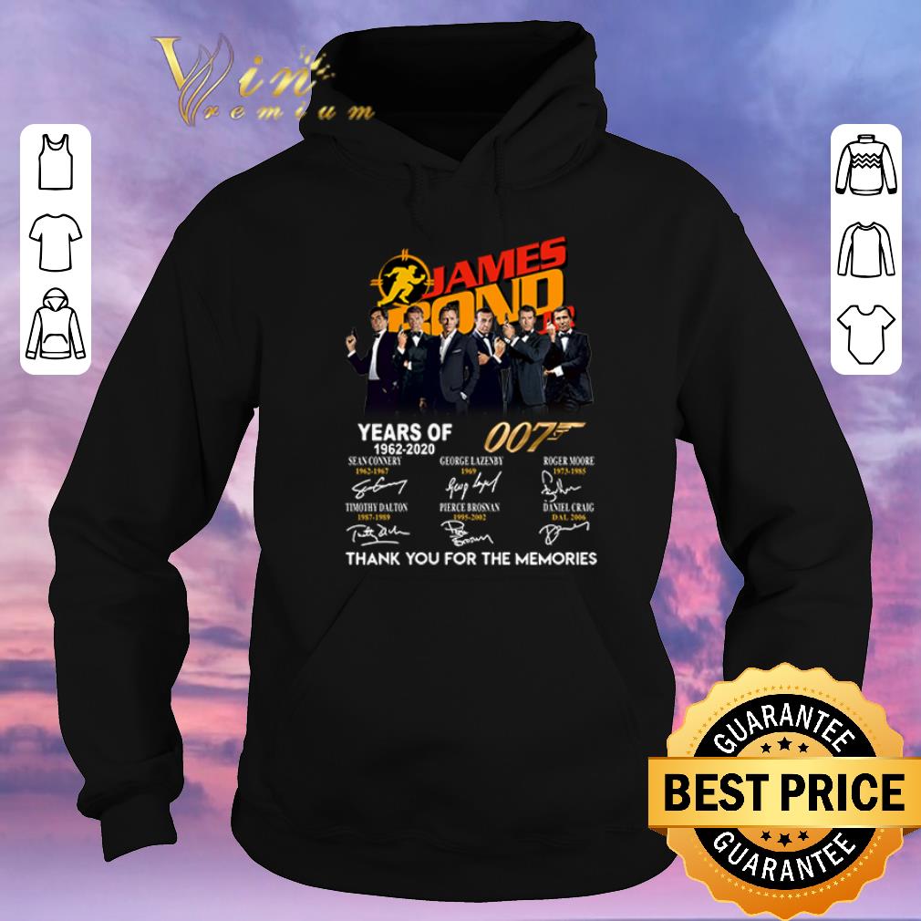 Awesome James Bond 007 Years of 1962 2020 thank you for the memories shirt sweater 4 - Awesome James Bond 007 Years of 1962 2020 thank you for the memories shirt sweater