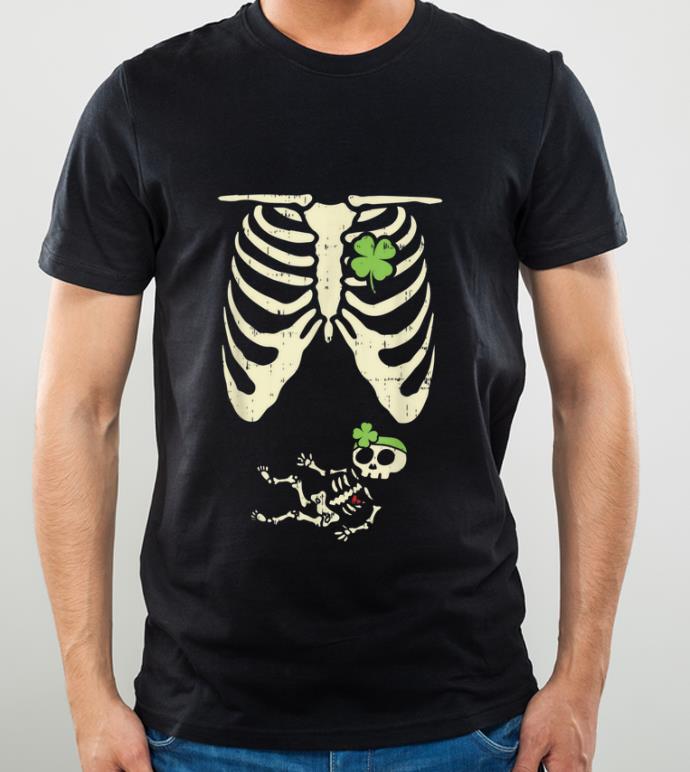 Awesome St Patricks Day Pregnancy Announcement Girl Skeleton shirt 4 - Awesome St Patricks Day Pregnancy Announcement Girl Skeleton shirt