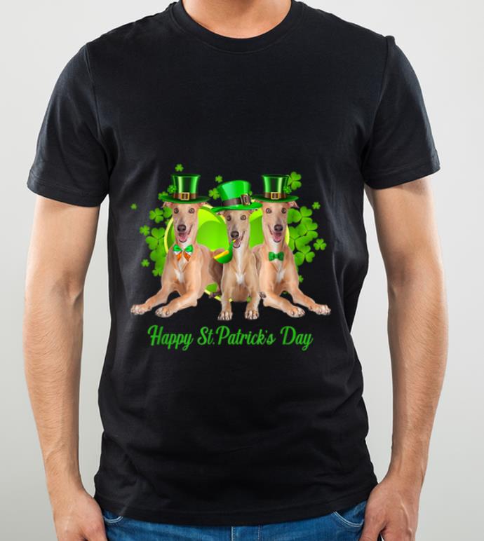 Awesome Three Greyhound Dogs Happy St patrick s Day Gift shirt 4 - Awesome Three Greyhound Dogs Happy St.patrick's Day Gift shirt