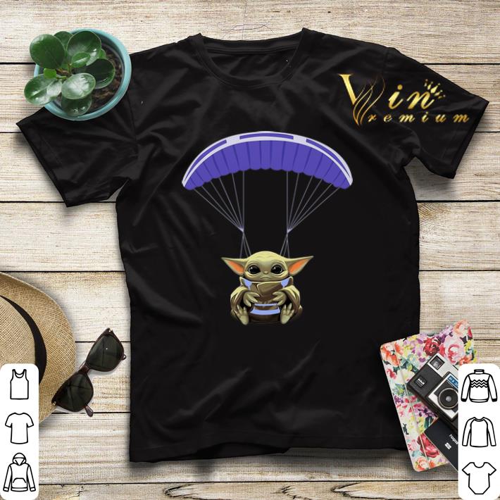 Baby Yoda Parachute Star Wars shirt sweater 4 - Baby Yoda Parachute Star Wars shirt sweater
