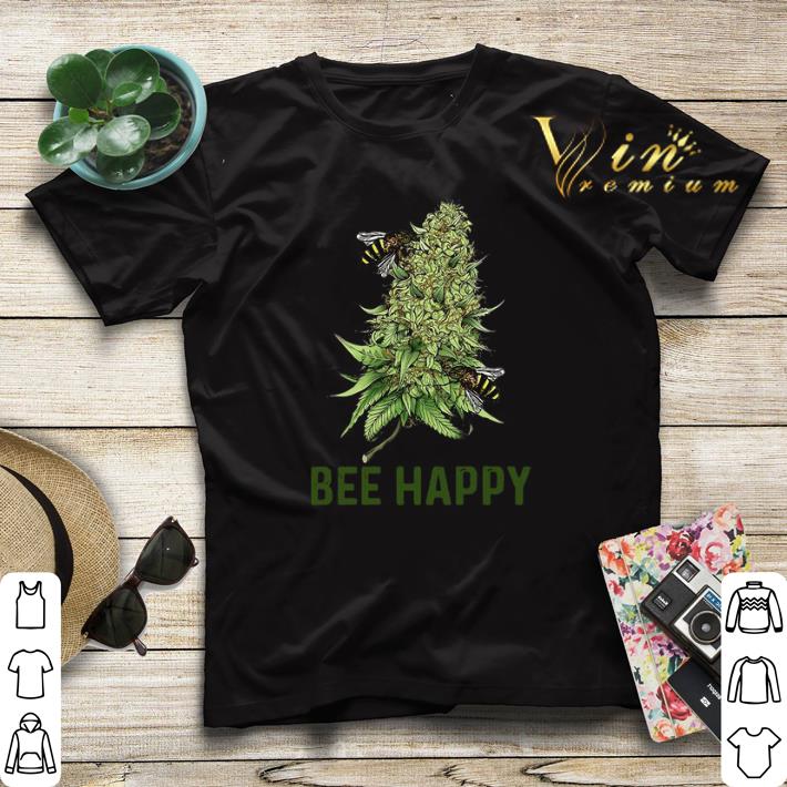Bee Happy cannabis weed shirt sweater Bee Happy cannabis weed shirt sweater 4 - Bee Happy cannabis weed shirt sweater