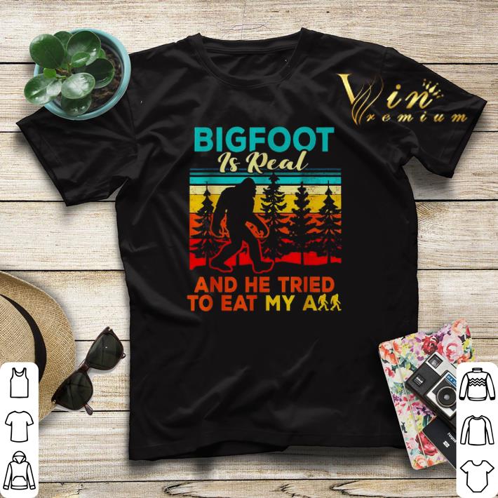 Bigfoot is real and he tried to eat my ass vintage shirt sweater 4 - Bigfoot is real and he tried to eat my ass vintage shirt sweater
