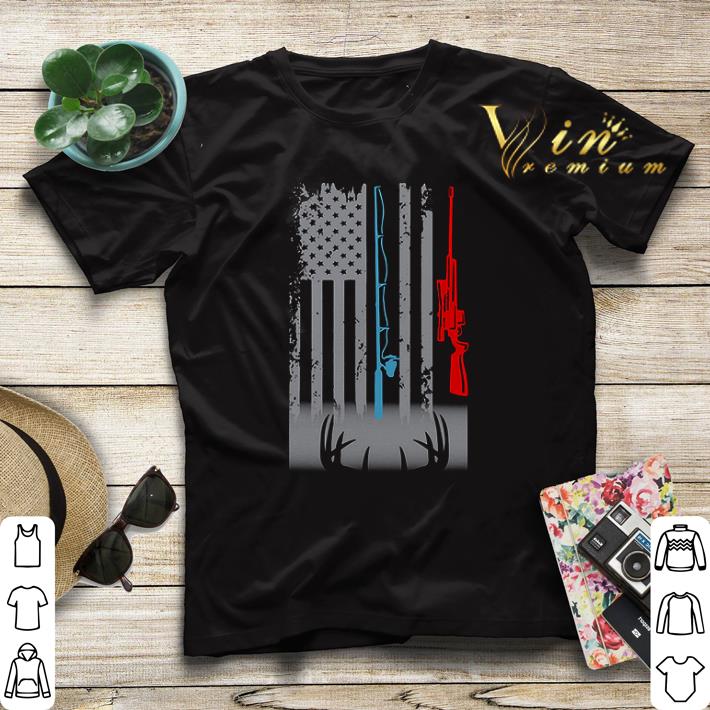 Fishing rod hunting rifle America Flag shirt sweater Fishing rod hunting rifle America Flag shirt sweater 4 - Fishing rod hunting rifle America Flag shirt sweater