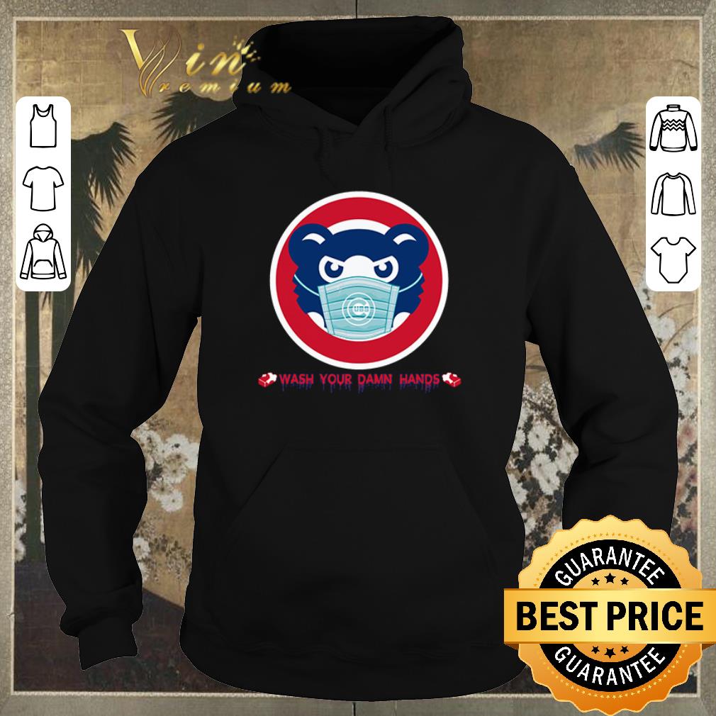 Funny Chicago Cubs masked wash your damn hands Covid 19 shirt sweater 4 - Funny Chicago Cubs masked wash your damn hands Covid-19 shirt sweater