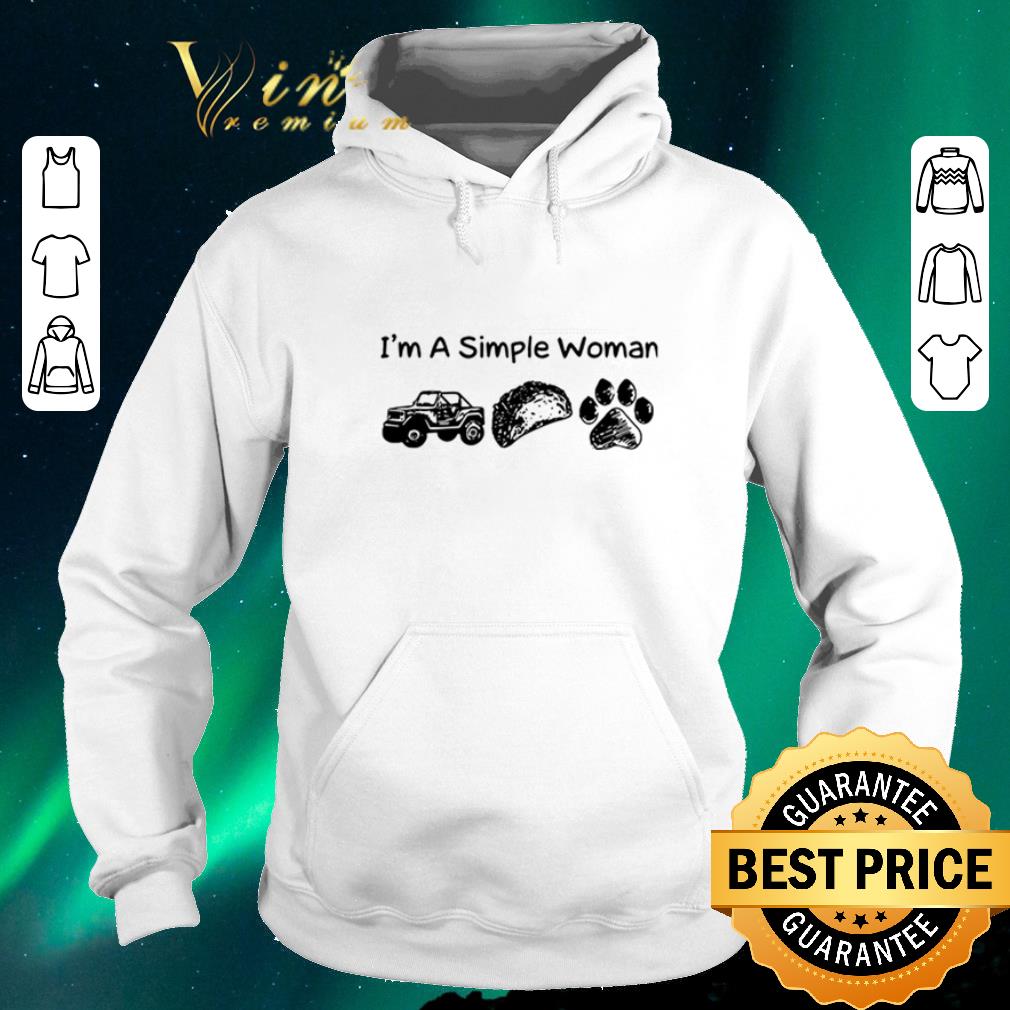 Funny I’m a simple woman I like Heep Tacos and Dog paw shirt sweater Funny I m a simple woman I like Heep Tacos and Dog paw shirt sweater 4 - Funny I’m a simple woman I like Heep Tacos and Dog paw shirt sweater