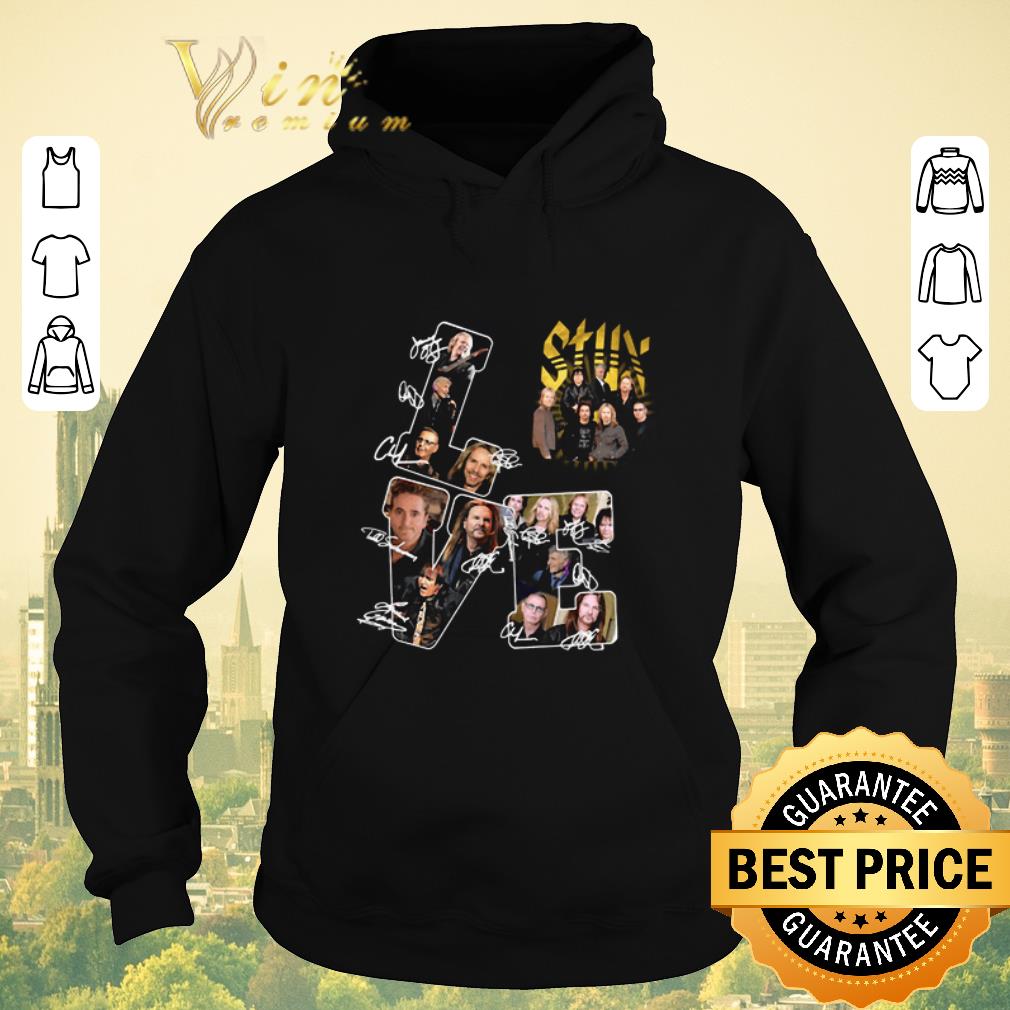Funny Love Styx Rock band Signatures shirt sweater 4 - Funny Love Styx Rock band Signatures shirt sweater