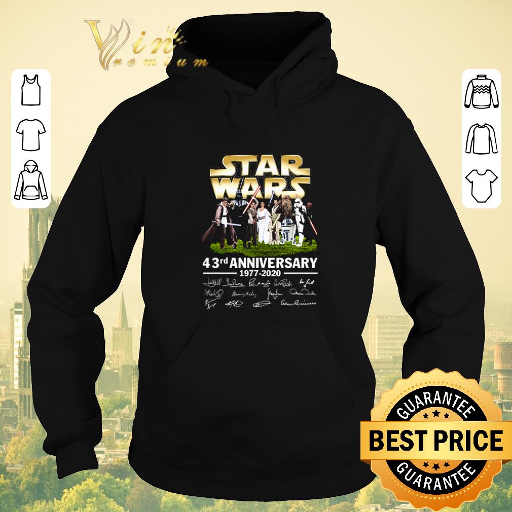 Funny Star Wars all character 43rd anniversary 1977 2020 signatures shirt sweater 4 - Funny Star Wars all character 43rd anniversary 1977-2020 signatures shirt sweater