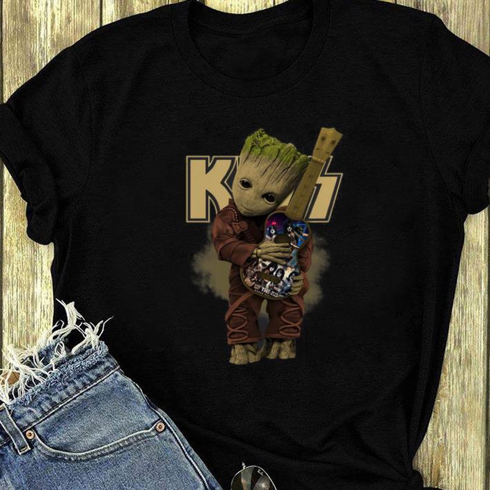 Great Baby Groot Hug Kiss Band Guitar shirt 4 - Great Baby Groot Hug Kiss Band Guitar shirt