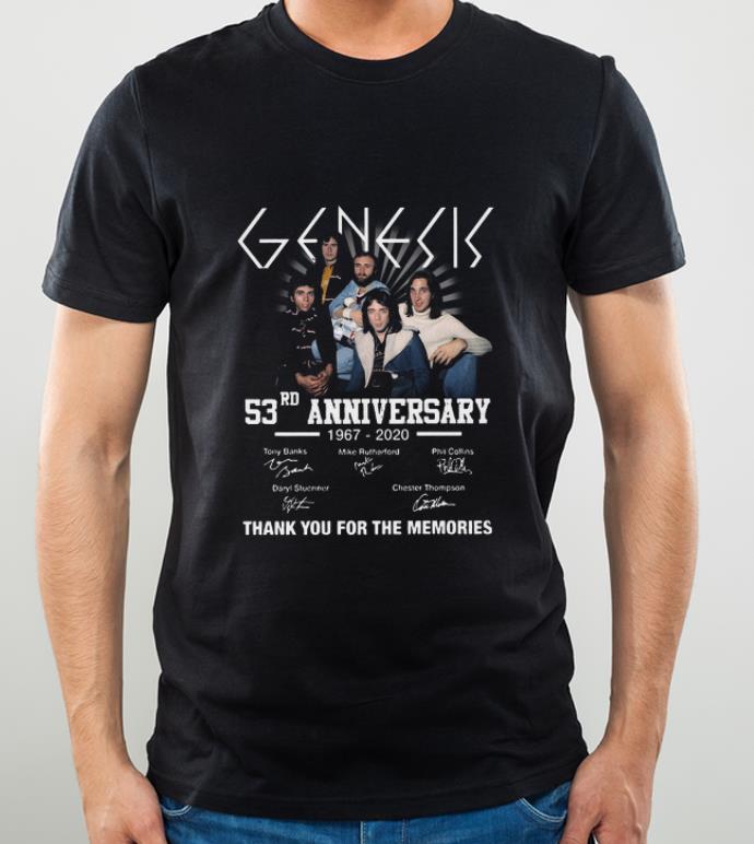 Great Genesis 53rd Anniversary 1967 2020 Thank You For The Memories Signatures shirt 4 - Great Genesis 53rd Anniversary 1967 2020 Thank You For The Memories Signatures shirt