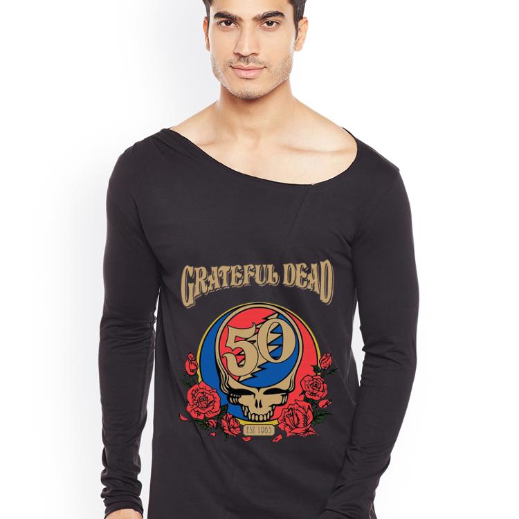 Great Grateful Dead 50 Years Est 1965 Skull Rose Flower shirt 4 - Great Grateful Dead 50 Years Est 1965 Skull Rose Flower shirt