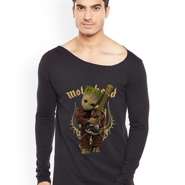 Hot Baby Groot Hug Motor Head Guitar shirt 4 - Hot Baby Groot Hug Motor Head Guitar shirt