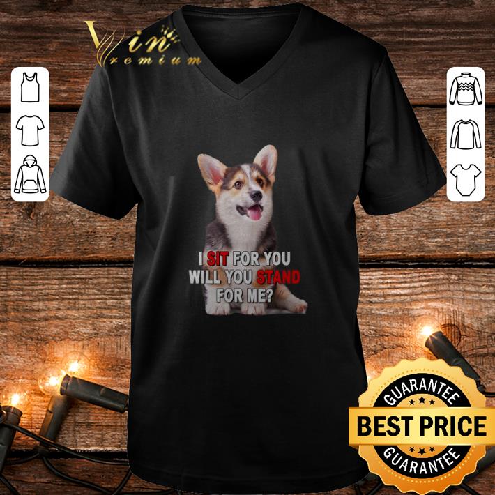 Hot Corgi I sit for you will you stand for me shirt 4 - Hot Corgi I sit for you will you stand for me shirt