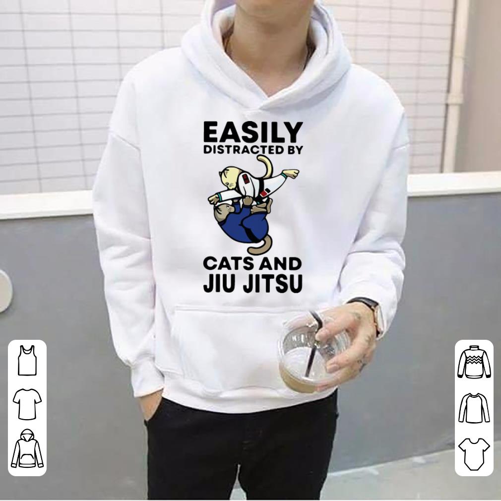 Hot Easily Distracted By Cat And Jiu Jitsu shirt 4 - Hot Easily Distracted By Cat And Jiu Jitsu shirt