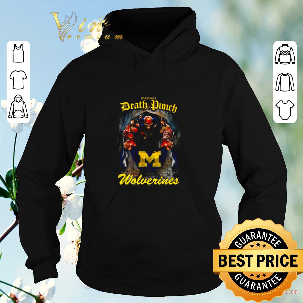 Hot Five Finger Death Punch holding Michigan Wolverines flag shirt sweater 4 - Hot Five Finger Death Punch holding Michigan Wolverines flag shirt sweater