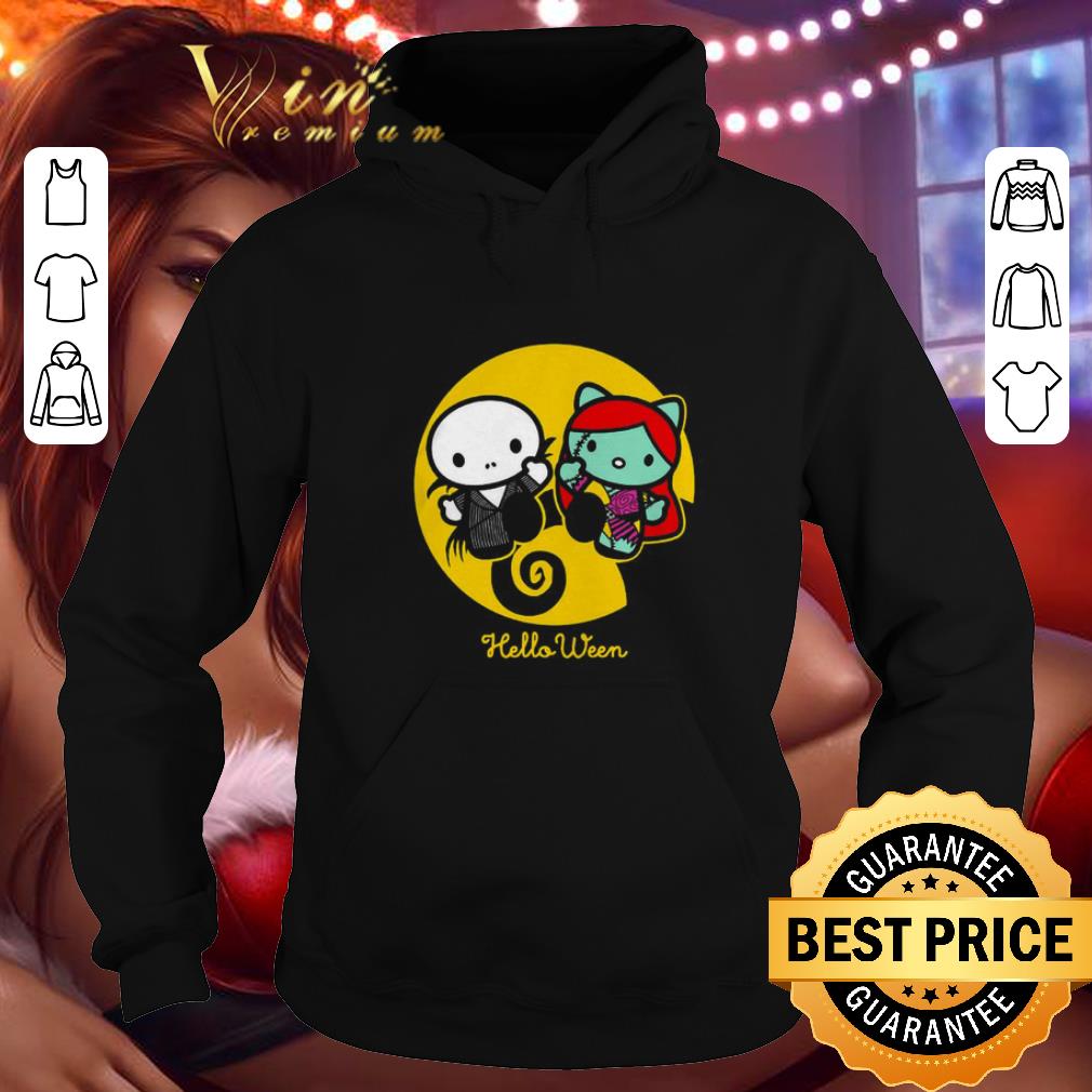 Hot Helloween Hello Kitty mashup Jack Skellington and Sally shirt Hot Helloween Hello Kitty mashup Jack Skellington and Sally shirt 4 - Hot Helloween Hello Kitty mashup Jack Skellington and Sally shirt