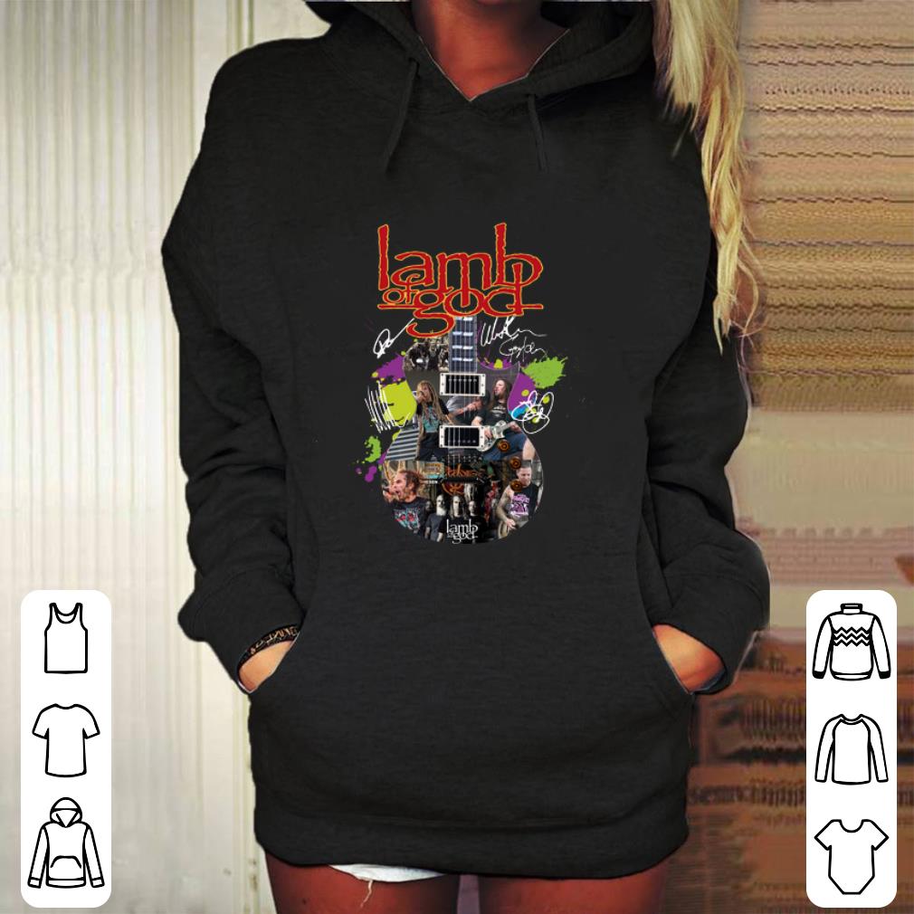 Hot Lamb Of God Guitar colors Signatures shirt 4 - Hot Lamb Of God Guitar colors Signatures shirt