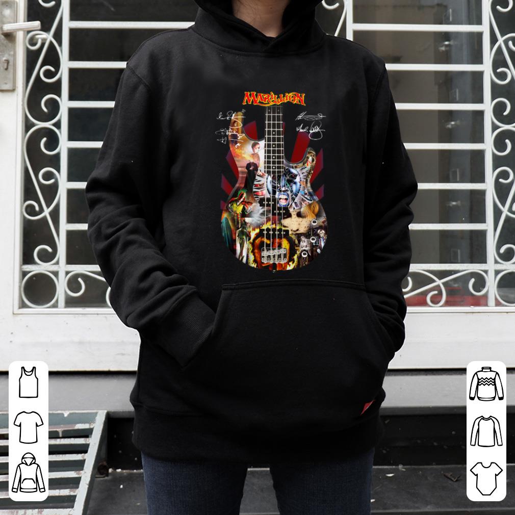 Hot Marillion Guitar Signatures shirt 4 - Hot Marillion Guitar Signatures shirt
