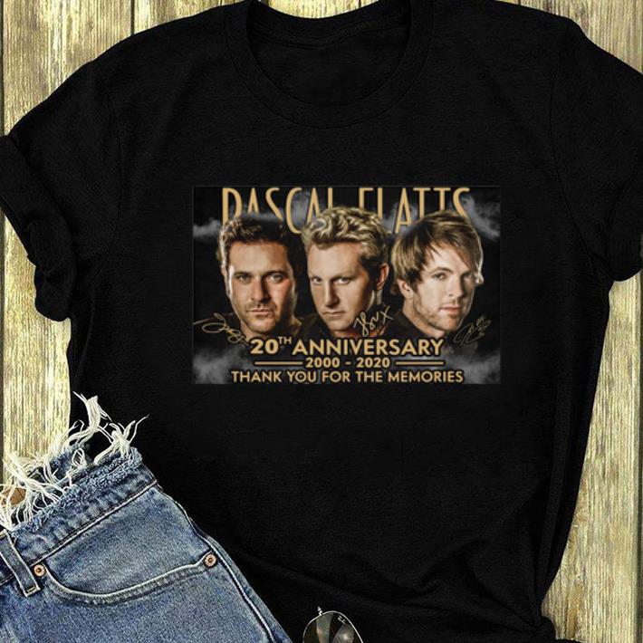 Hot Rascal Flatts 20th Anniversary 2000 2020 Thank You For The Memories Signatures shirt 4 - Hot Rascal Flatts 20th Anniversary 2000 2020 Thank You For The Memories Signatures shirt