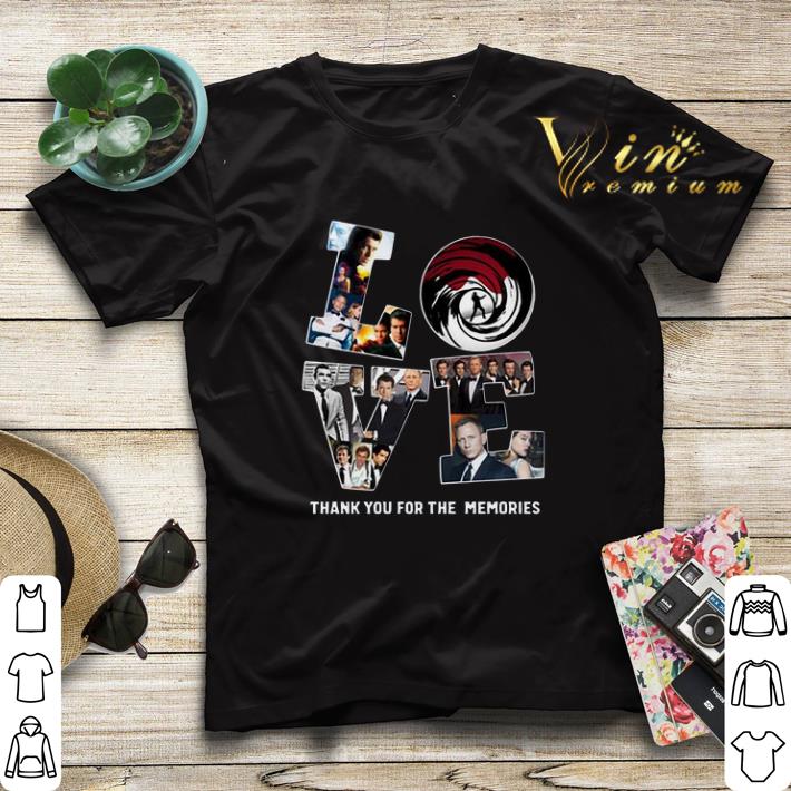 Love Jame Bond 007 thank you for the memories shirt 4 - Love Jame Bond 007 thank you for the memories shirt