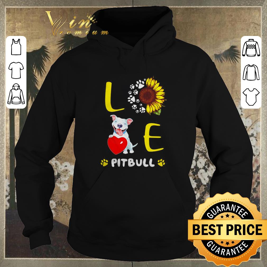 Nice Love Pitbull Sunflower paw shirt sweater Nice Love Pitbull Sunflower paw shirt sweater 4 - Nice Love Pitbull Sunflower paw shirt sweater